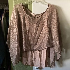 Cheetah Print Blouse